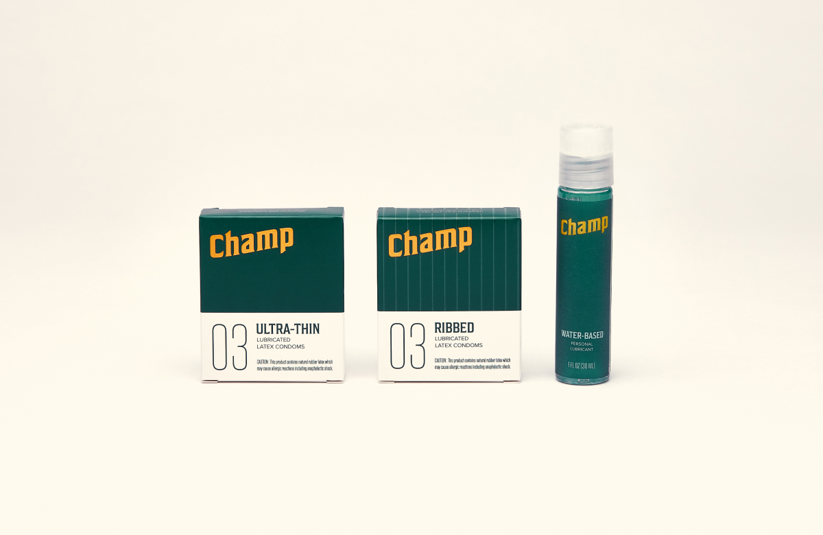 Champ launched in July with a range of condoms and lubricants.